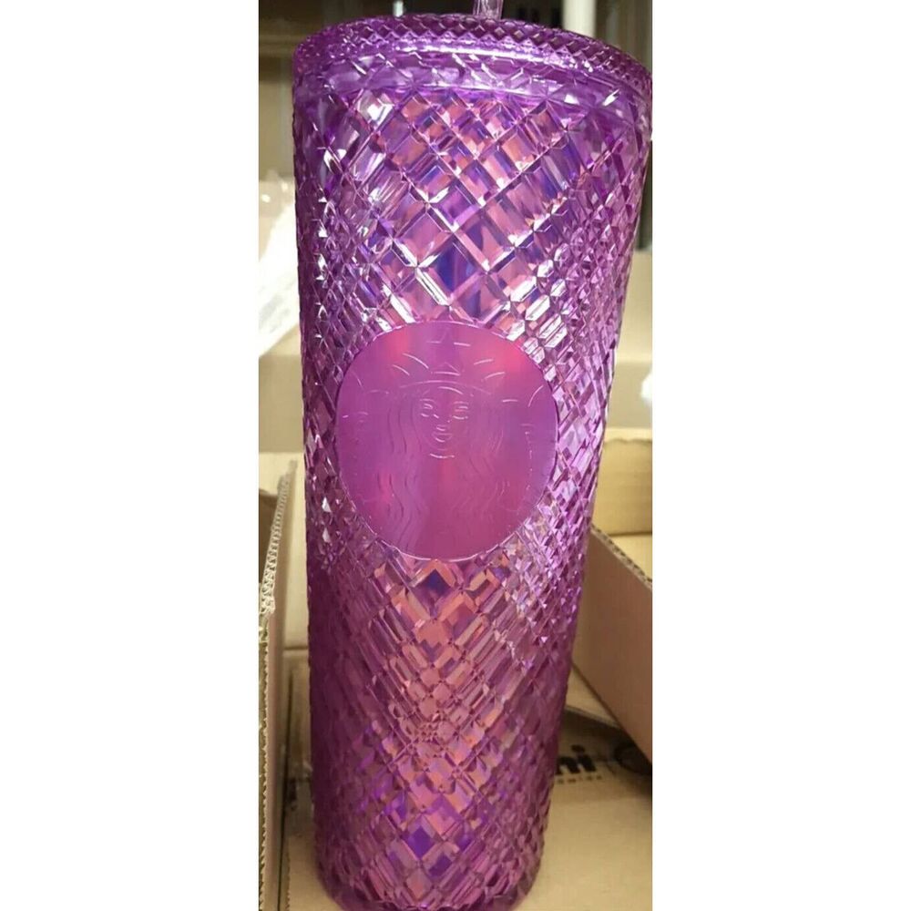 Starbucks 2023 New Year Purple Pink Taffy Iridescent Jeweled Venti Tumbler